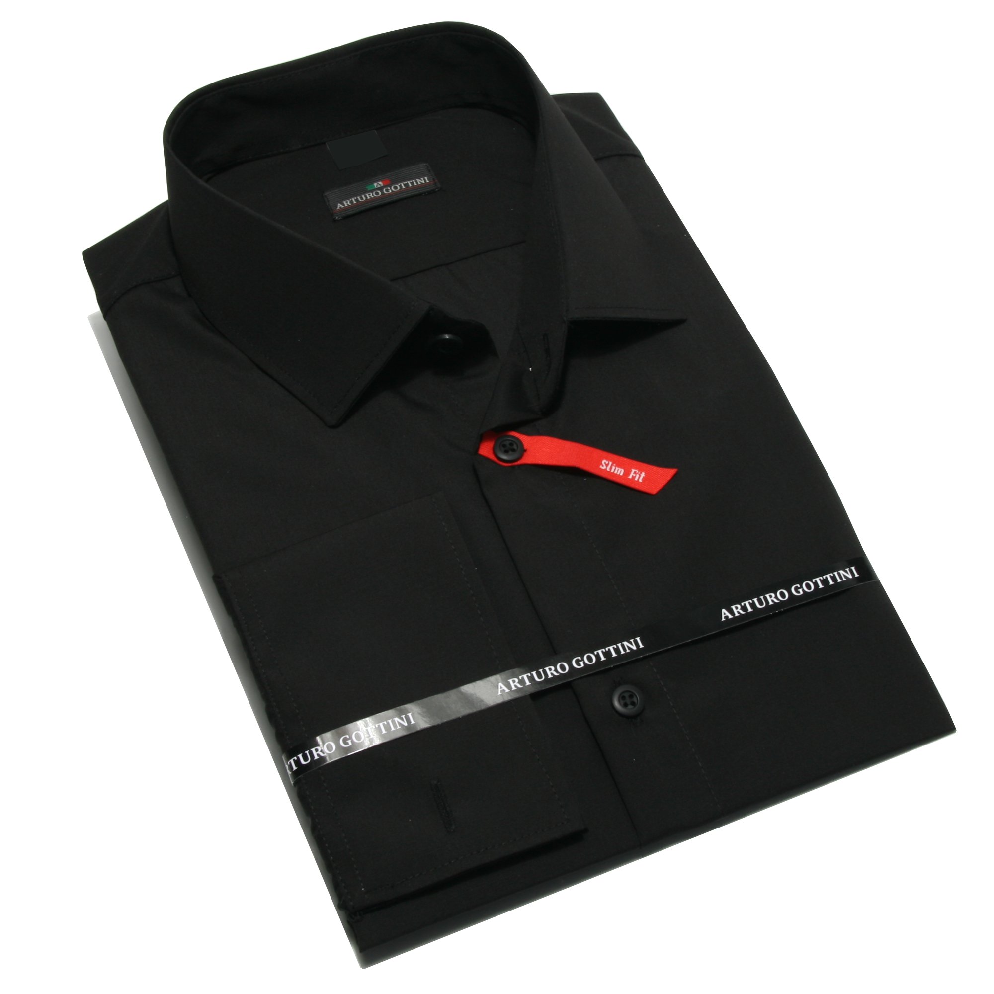 

Koszula Czarna Gładka 41/42 164-170 Slim Fit