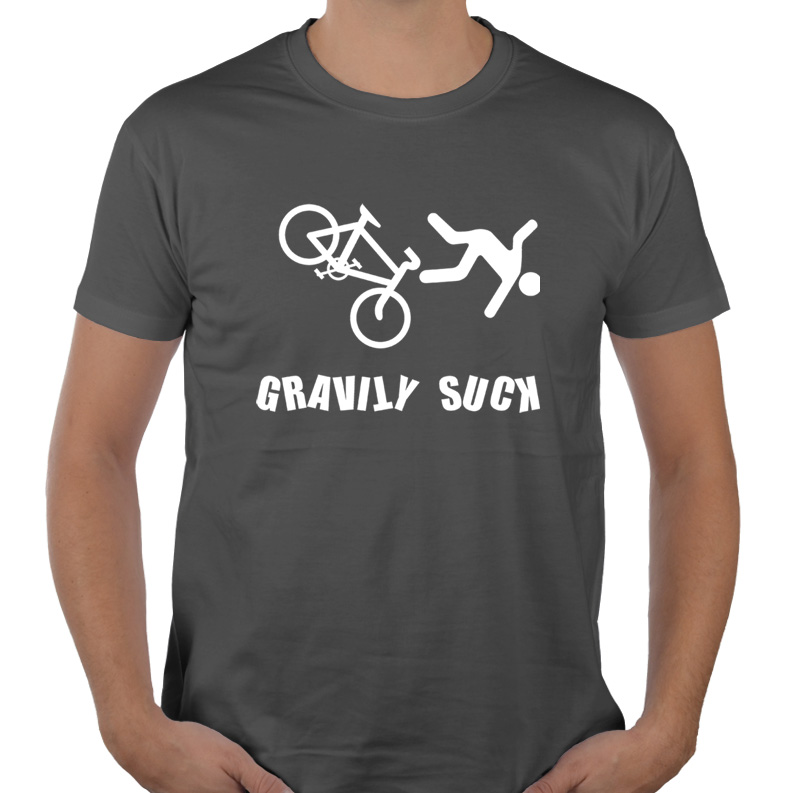 

Gravity Sucks koszulka na rower rowerowa XL