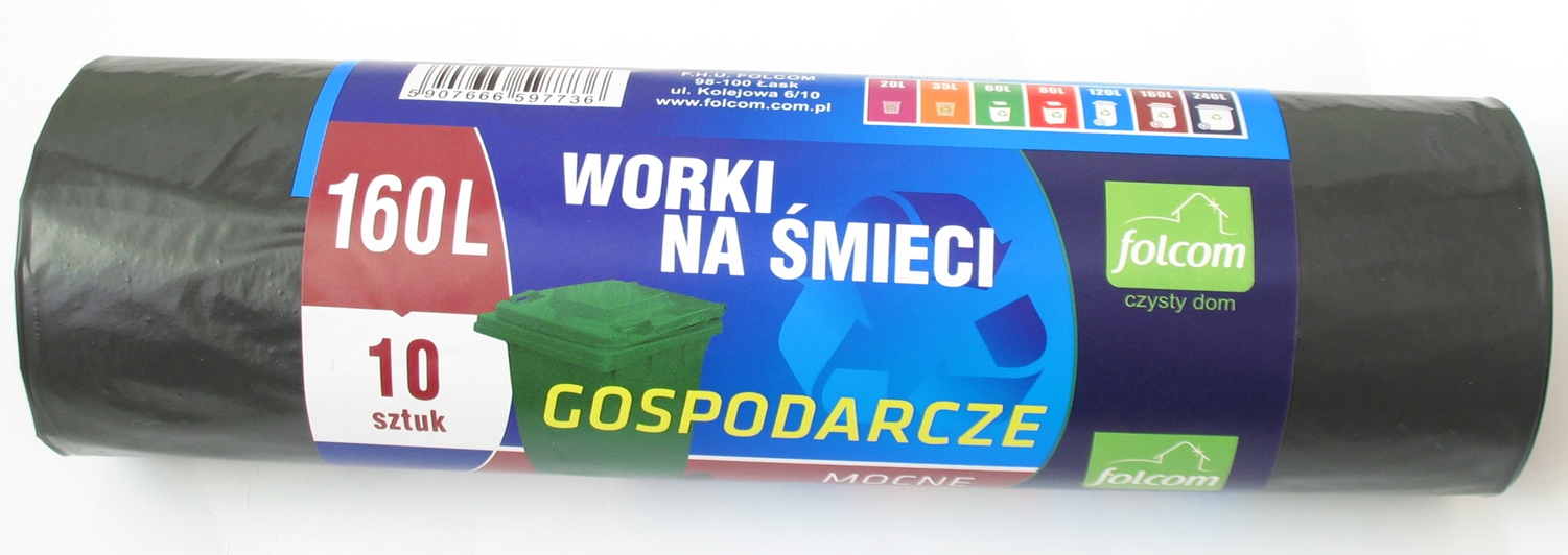 

Worki Na Śmieci Gospodarcze Mocne Ldpe 160 l 10szt