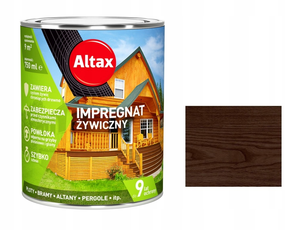 

Altax Impregnat Żywiczny Do Drewna 2,25 Palisander