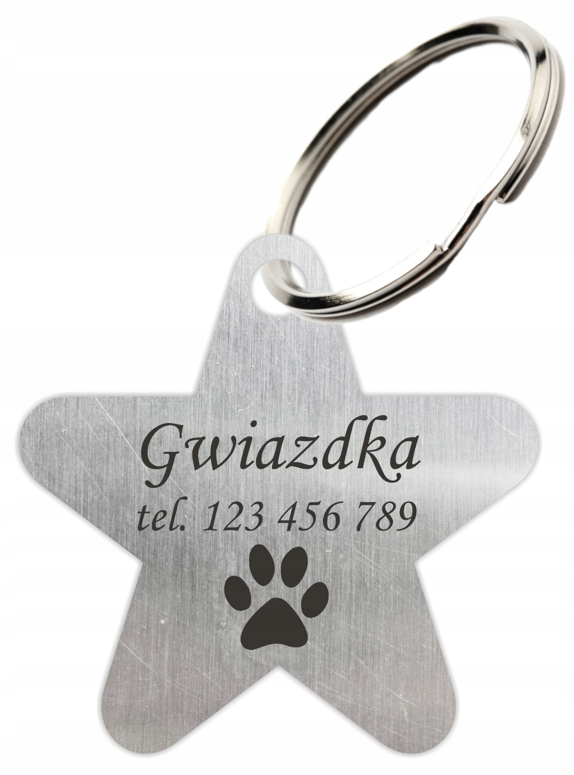 

Identyfikator, Adresówka Z Grawerem Gwiazdka