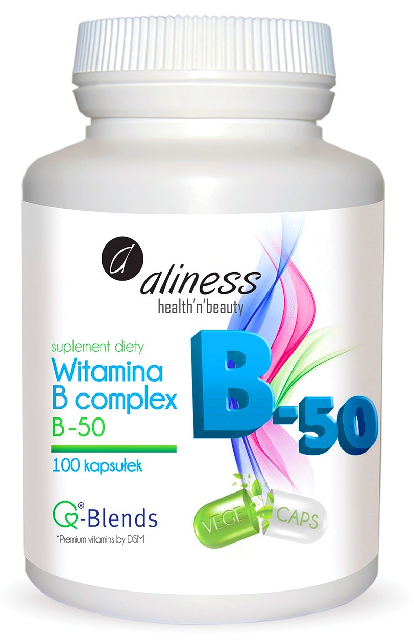 Aliness WITAMINA B-50 B KOMPLEKS B1 B2 B3 B6 B12 5945532373 - Allegro.pl