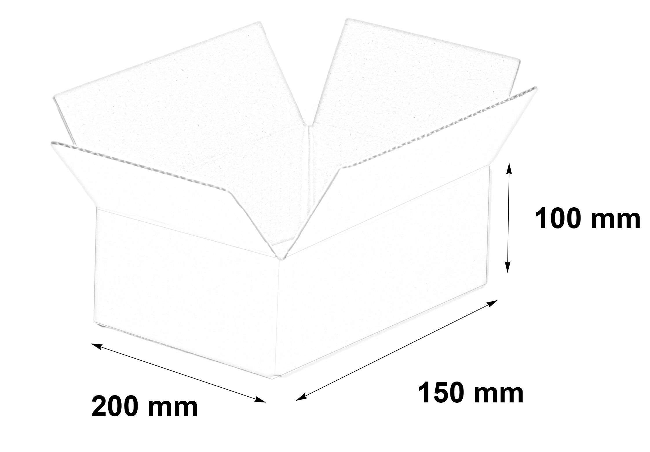 PUDEŁKO KARTON 200x150x100 PUDŁO PACZKOMAT 20szt Długość zewnętrzna 20 cm