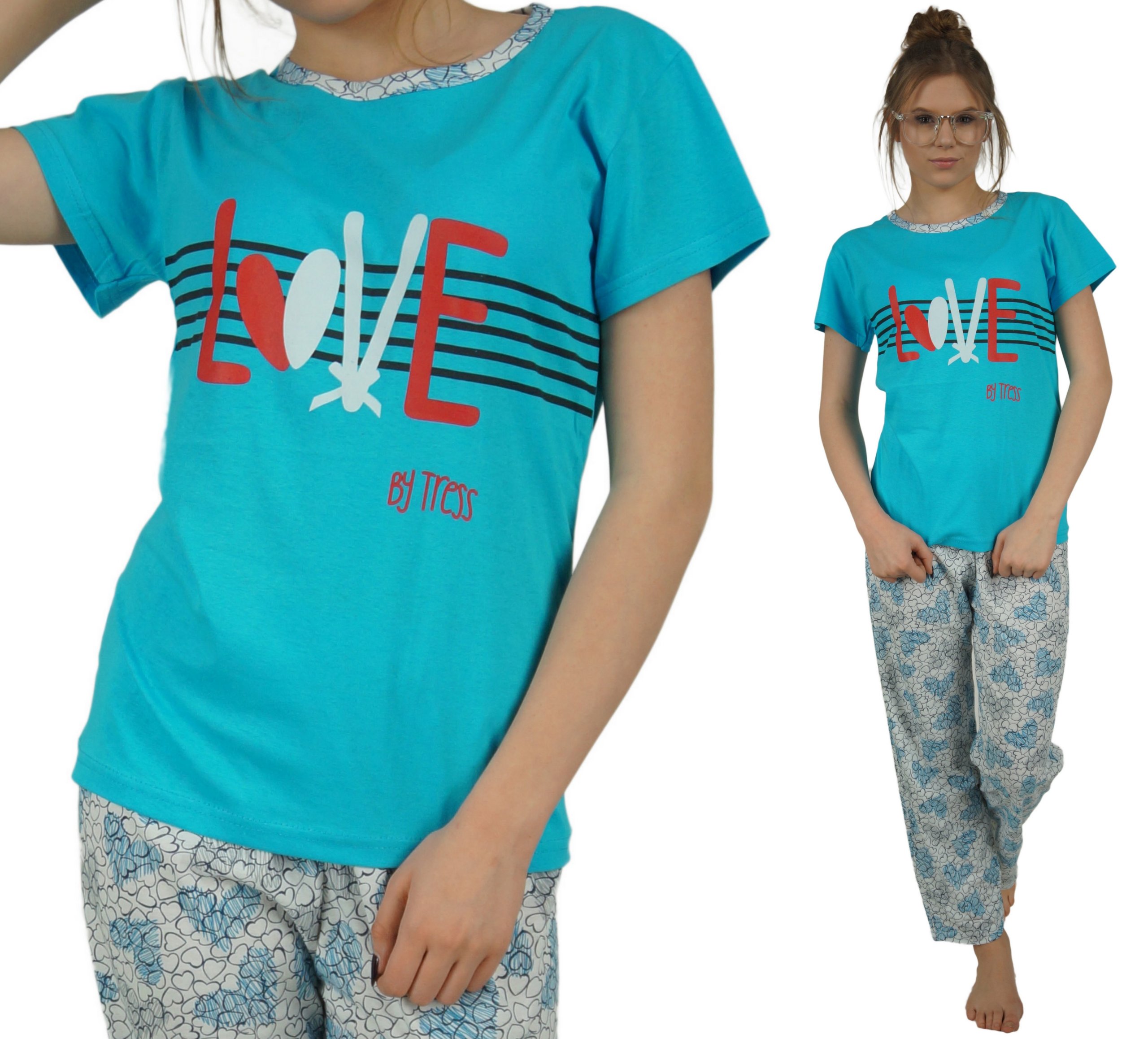 

Piżama damska S 36 kr rękaw Wygodna Modna S-xxl