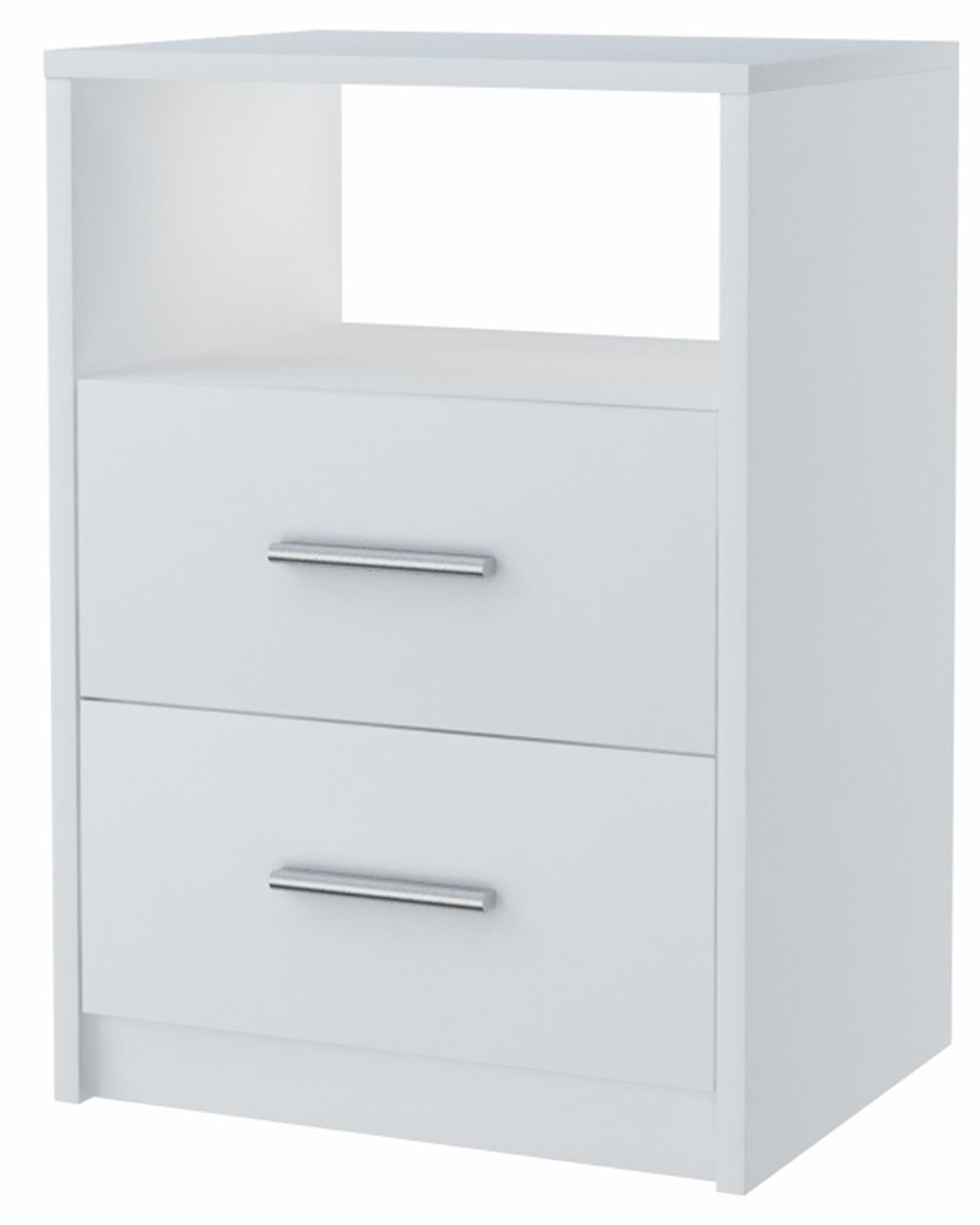 

Szafka nocna 2SO Biała 40cm szuflady komoda regał