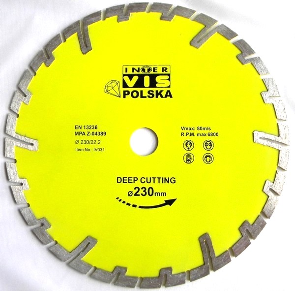 

Tarcza Do Betonu Diamentowa Inter-vis 180mm