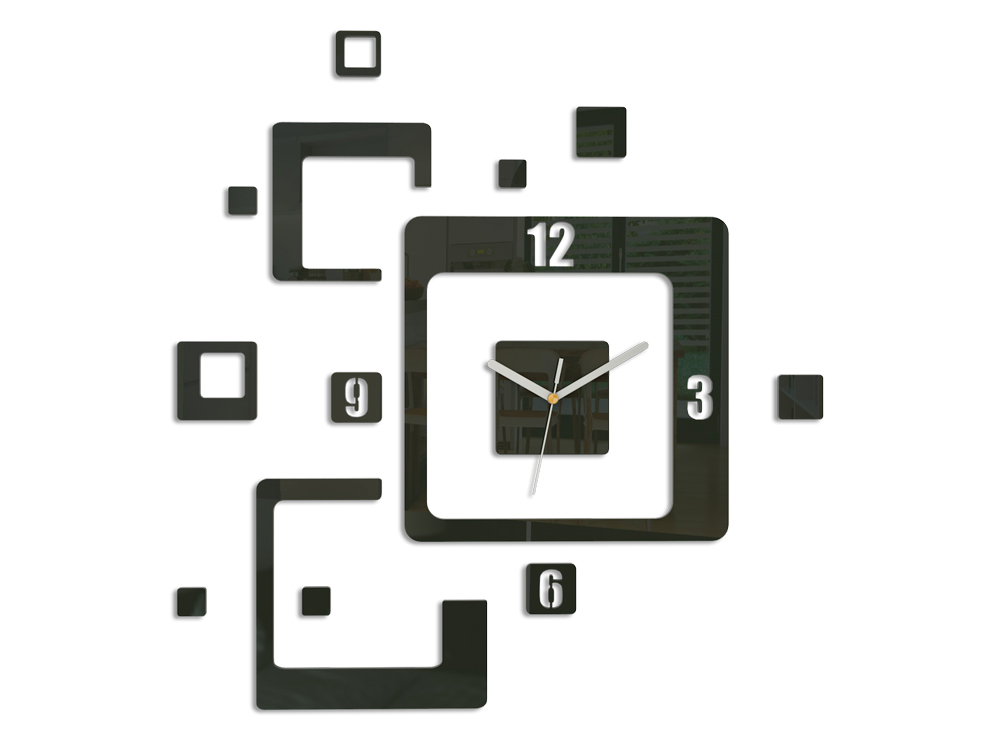 

Zegar ścienny ModernClock Mct Black 60CM Kolor