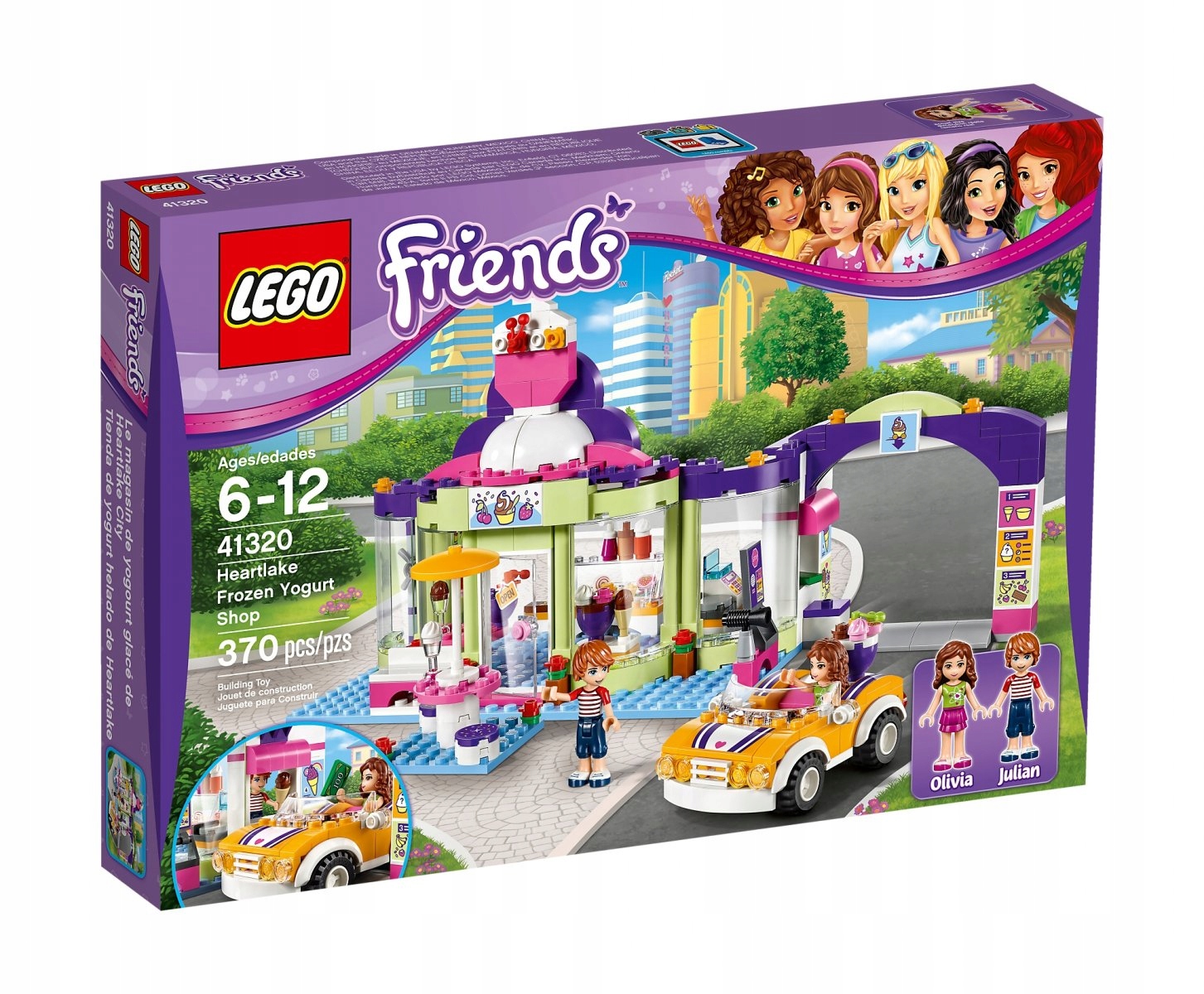 Kostka Lego Friends Obchod S Mraženým Jogurtem 41320