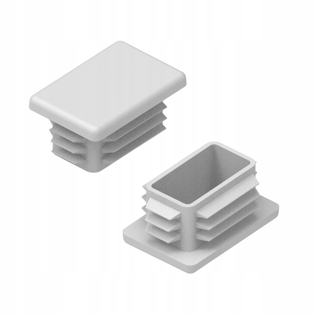 50x30 ZAŚLEPKI DO PROFILI - 10 SZT. BIAŁE Materiał dominujący inny