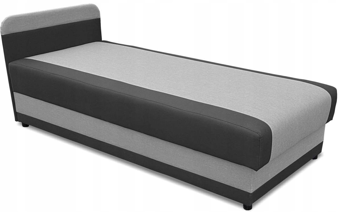Postel Tapczan S Úložným Prostorem Na Povlečení Do Pokoje Talig 80x180 Grafit/šedá
