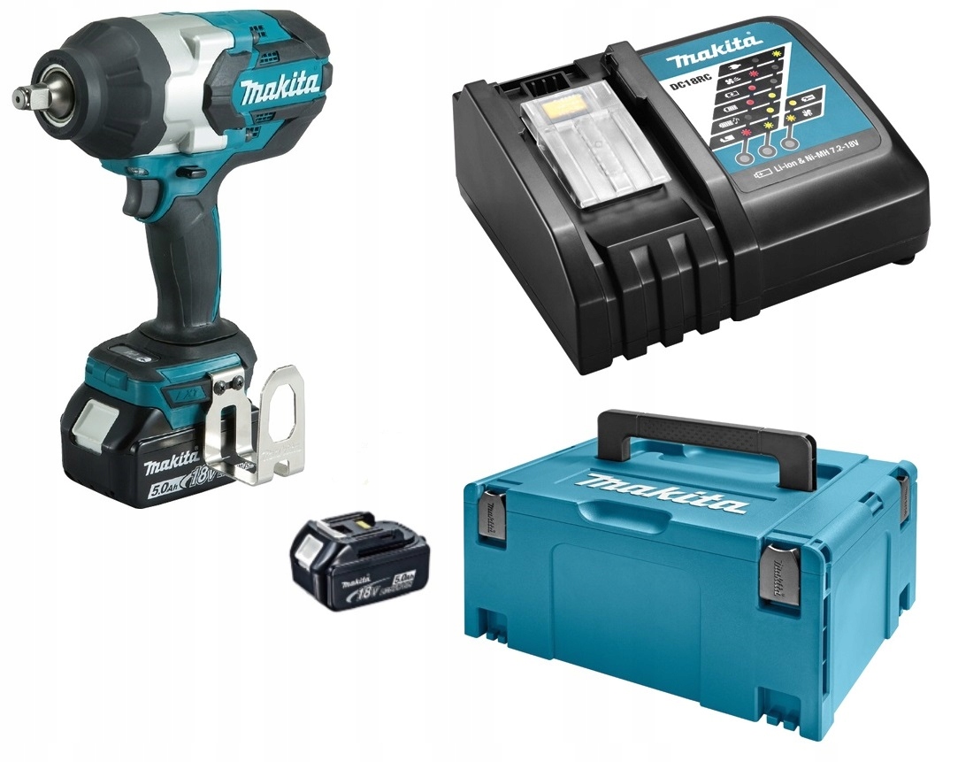 

Makita DTW1002RTJ Klucz Udarowy Aku 18V 2x5,0Ah