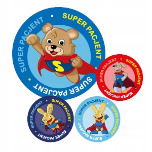 

Naklejki Dzielny Pacjent Superpacjent 100 szt.