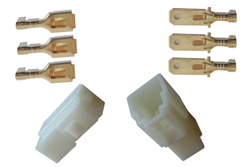 

3x Konektor Żeński + Męski 6,4mm + Łącznik (2691)