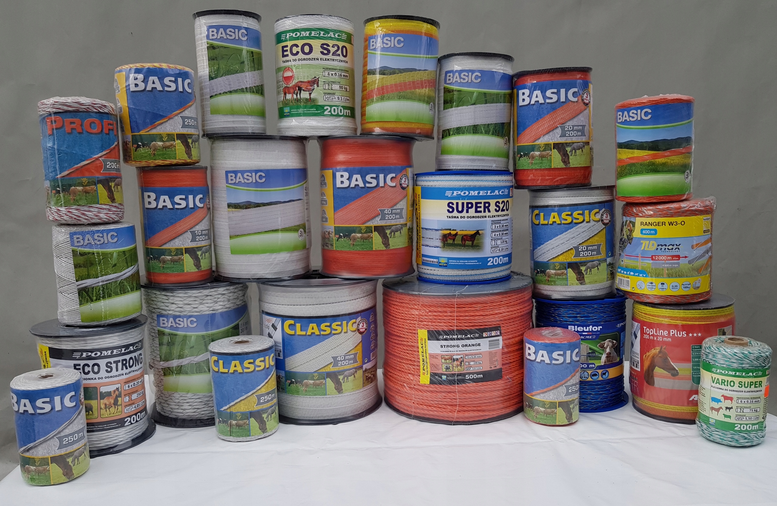 TASMA OGRODZENIOWA BASIC , 200 M X 20 MM, KERBL Szerokość 20 mm