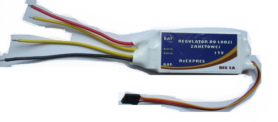 Regulátor esc obousměrný 12V Pro Nástražný Člun