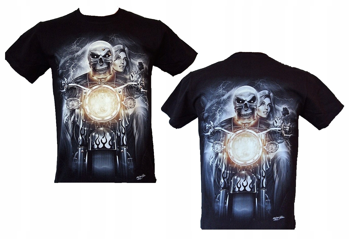 

Koszulka 3D Skull Biker Rock Chang 3D122 M