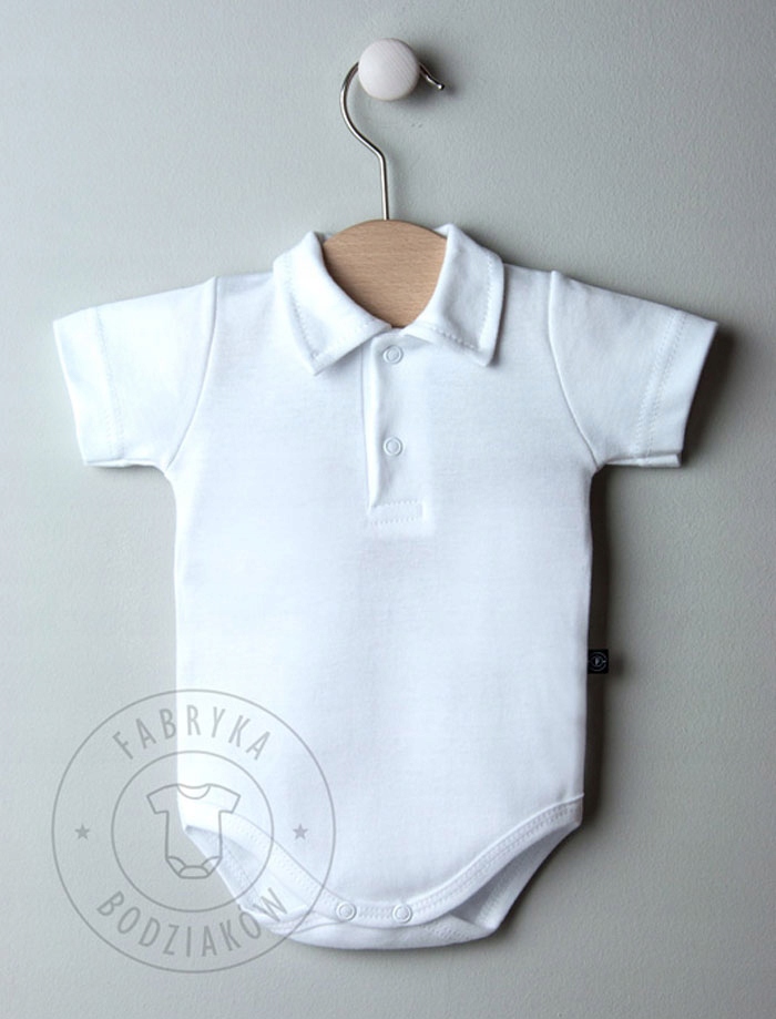 BODY polo KRÓTKI rękaw na CHRZEST KOSZULOBODY r 74 Marka Fabryka Bodziaków