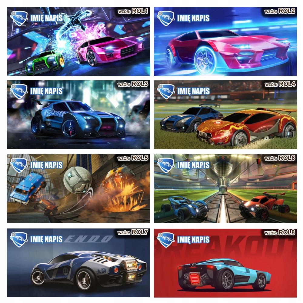 KUBEK ROCKET LEAGUE 330ml + imię gracza napis Materiał ceramika