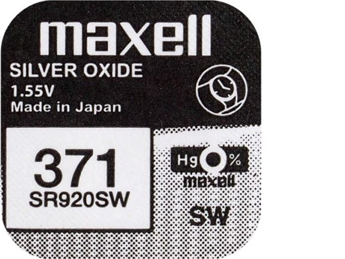 

1x Bateria Srebrowa Maxell Sr 920 Sw 371 SR69 V537