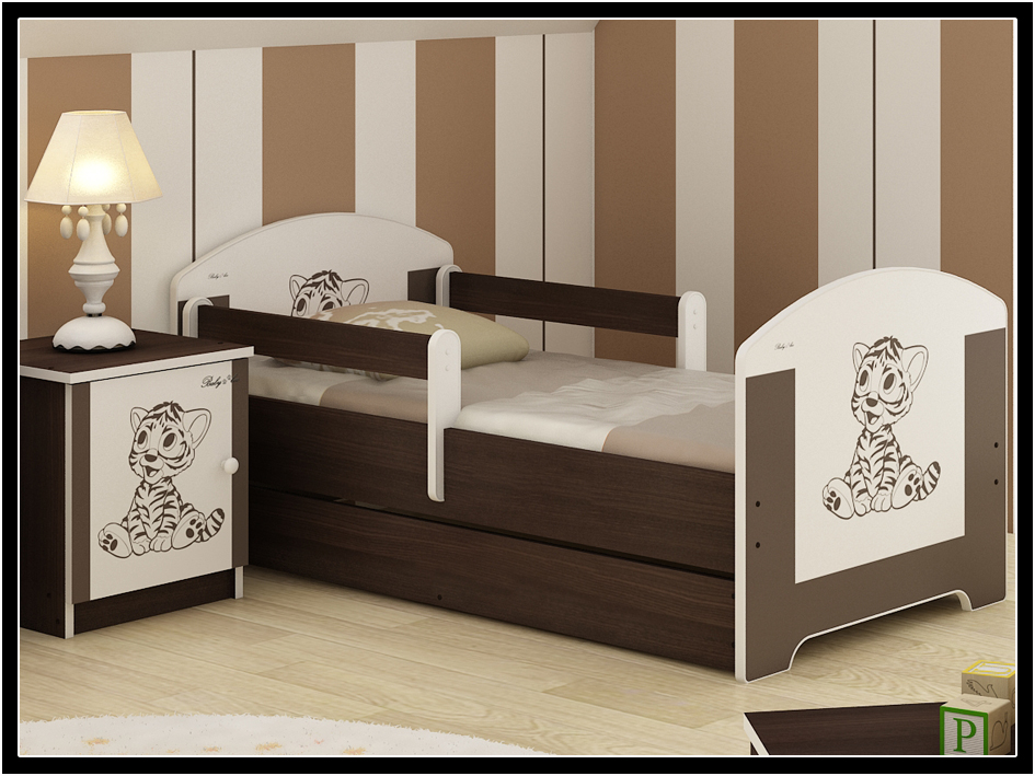 Łóżko dziecięce 140X70 BABY BOO materac + szuflada Kolekcja Oskar