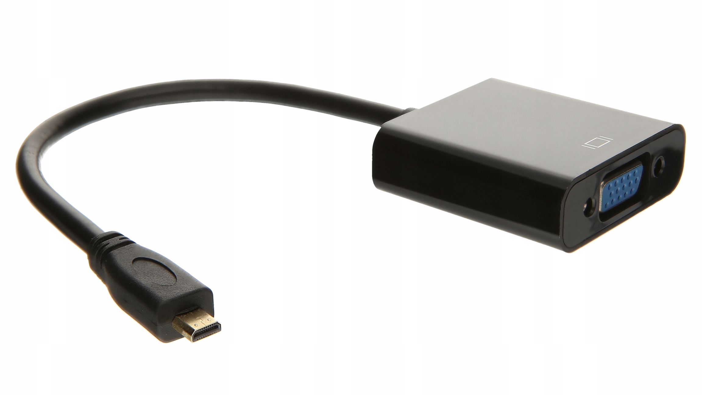 ADAPTER micro HDMI do VGA KONWERTER DSUB + DŹWIĘK Zastosowanie Video