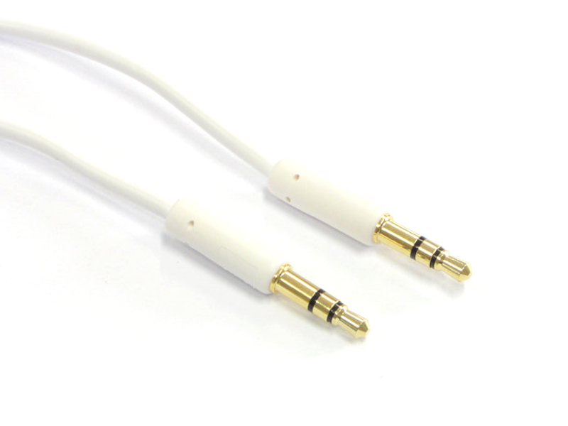 

Przyłącze mały Jack - mały Jack 3.5mm biały 0,5m