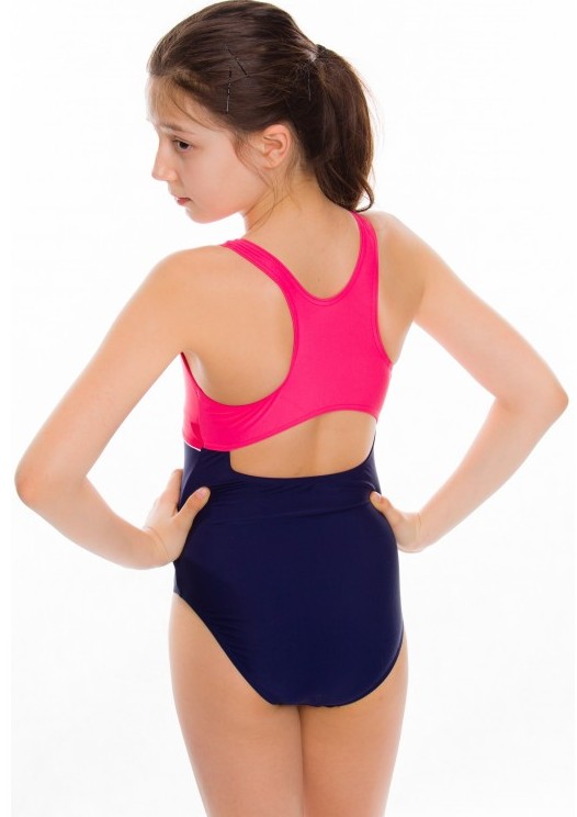 KOSTIUM KĄPIELOWY DZIECIĘCY AQUA strój EMILY 140 Zapięcie brak