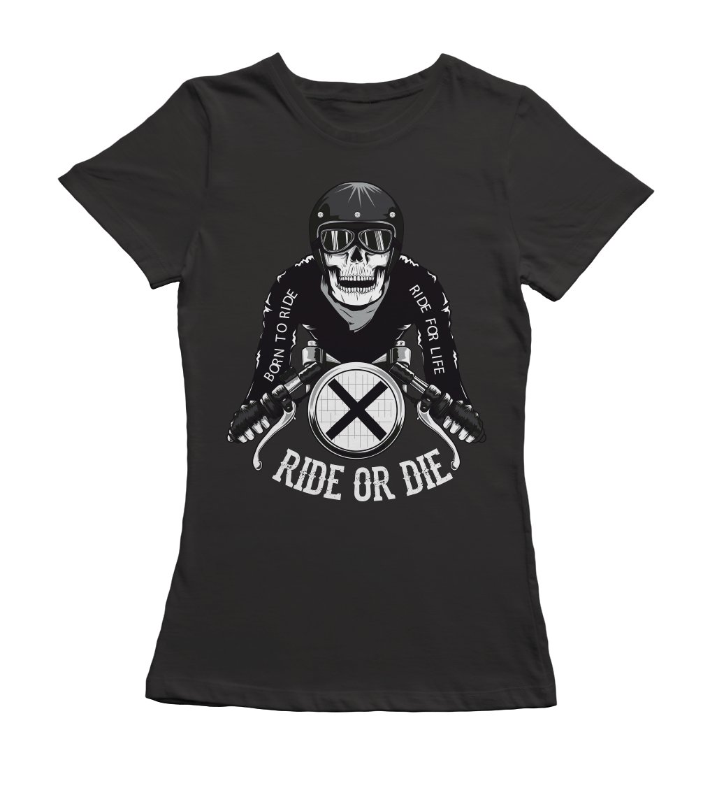 

Koszulka damska na moto motocykl motor T-shirt cro