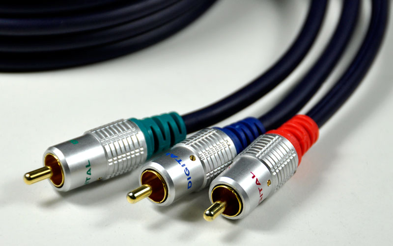 Kabel RGB component 3x RCA HQ DIGITAL 5m
