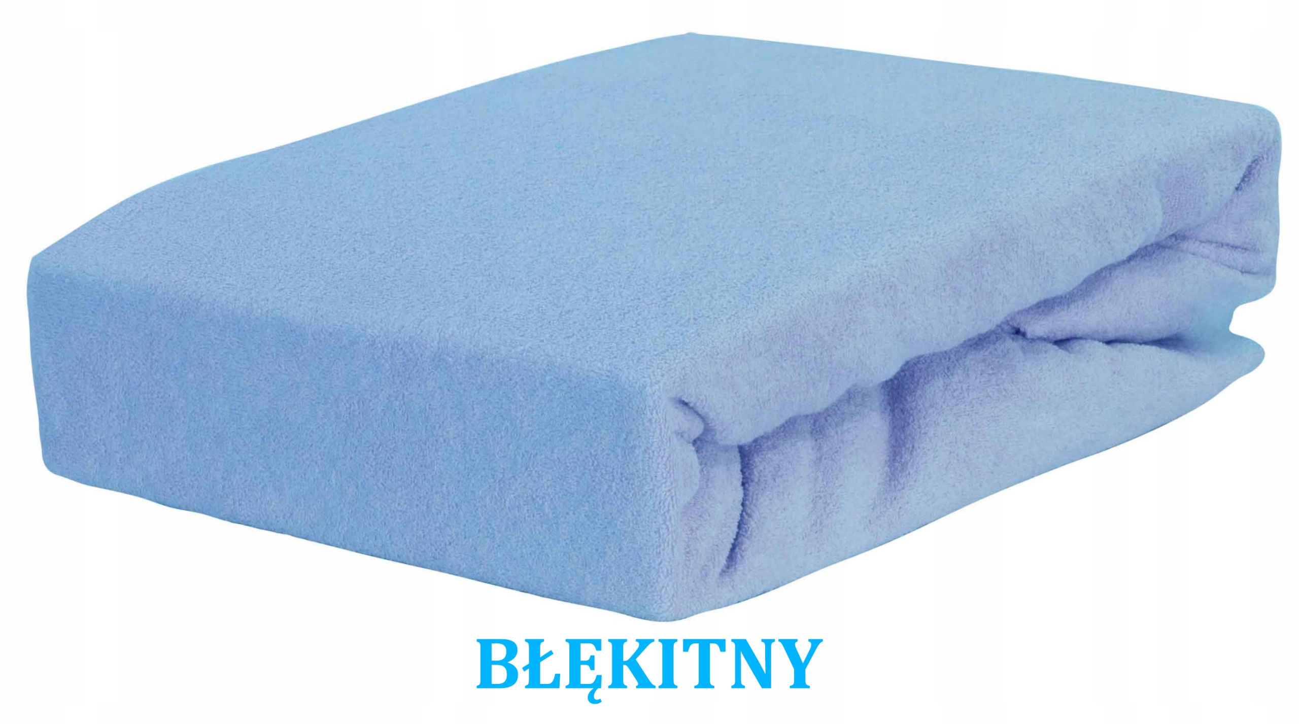 

Prześcieradło Frotte Z Gumką 180x200 Błękitne