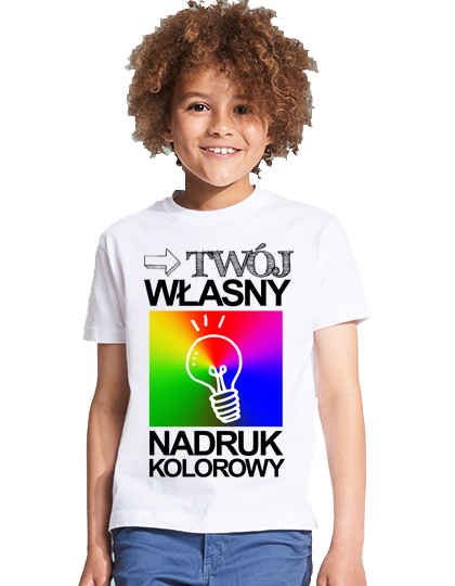 

Koszulka Z Własnym Nadrukiem Grafiką Napis r. 134