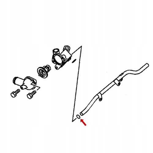 Уплотнитель układu chłodzenia PAJERO L200 Md030763 Качество запчасти ( в соответствии с GVO ) O - оригинал с логотип producenta pojazdu ( OE ) foto 0