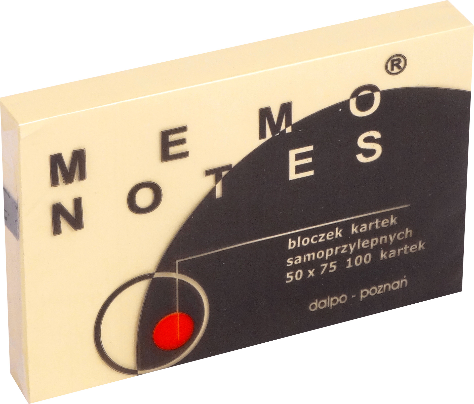 

Karteczki Memo Samoprzylepne Żółte Bloczek 50x75mm