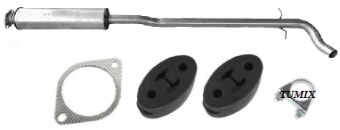 8624765 9492257 - Средний глушитель VOLVO S80 2.4 и комплект