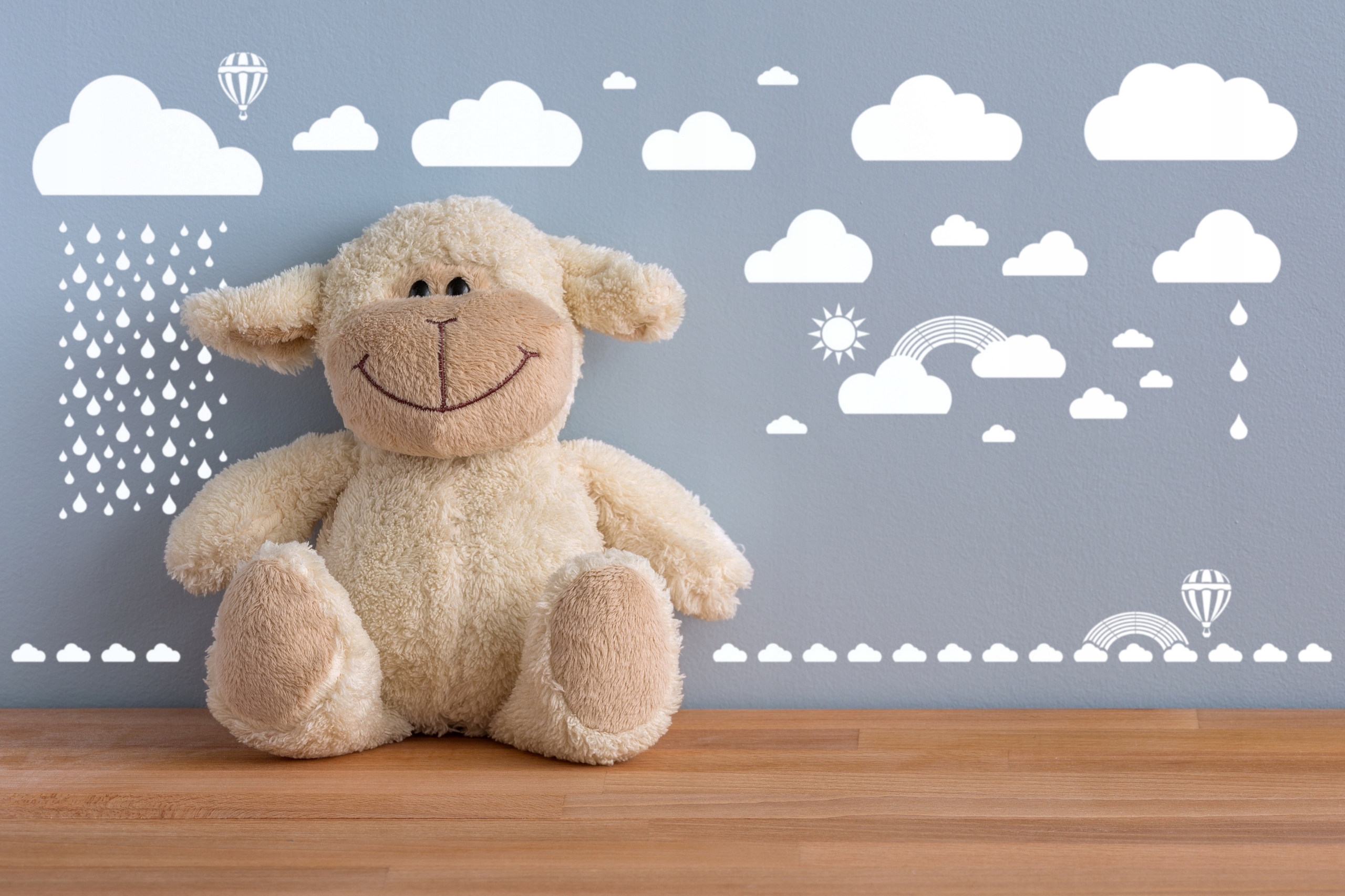 SZABLONY MALARSKIE WIELOROTNE 15 szt. - CHMURKI Długość 30.3 cm