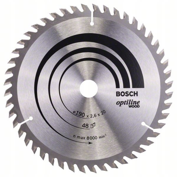 

Bosch Piła 190 x 20 48z Optiline Wood Do Drewna