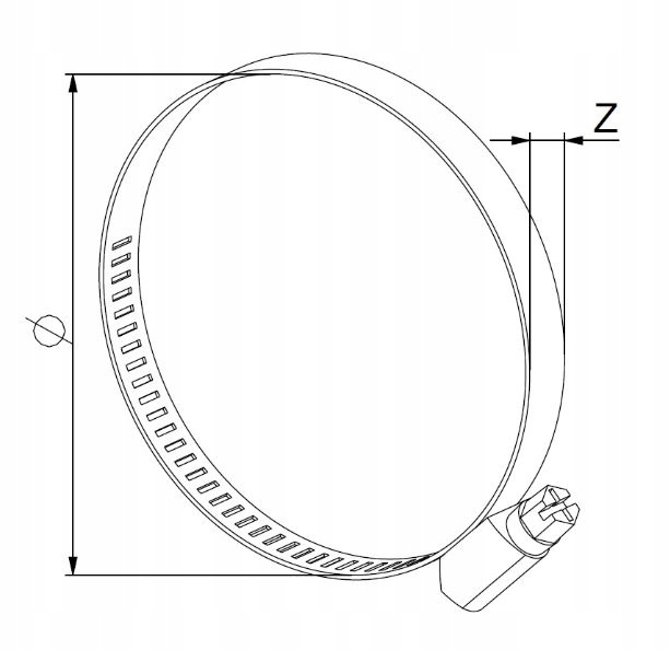 AWENTA OPASKA ZACISKOWA NIERDZEWNA OP 100-120 Liczba m w ofercie 0 m
