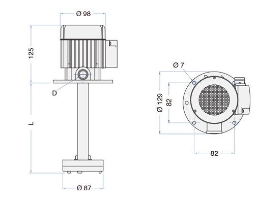 ELEKTROPOMPKA DO CHŁODZIWA POMPA 30L/MIN 250MM Marka inna