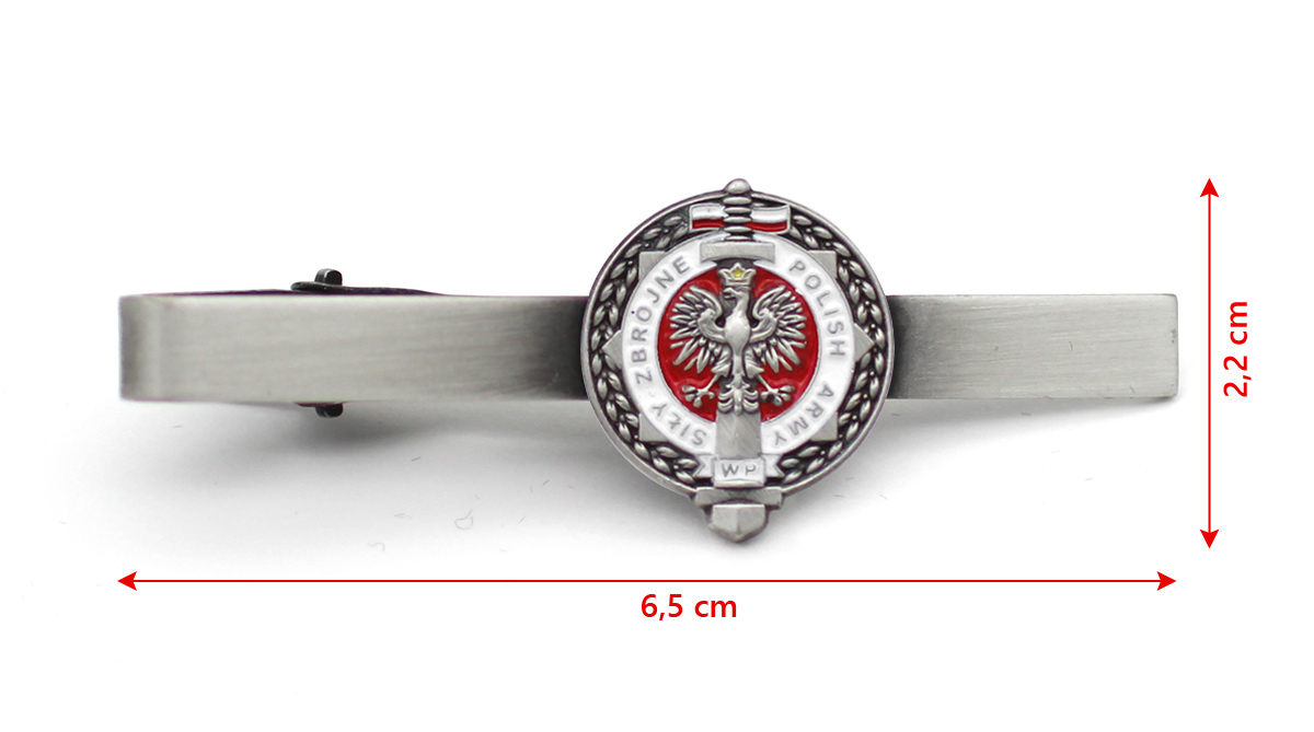 POLISH ARMY WOJSKO POLSKIE spinka do krawata etui Długość (mm) 65