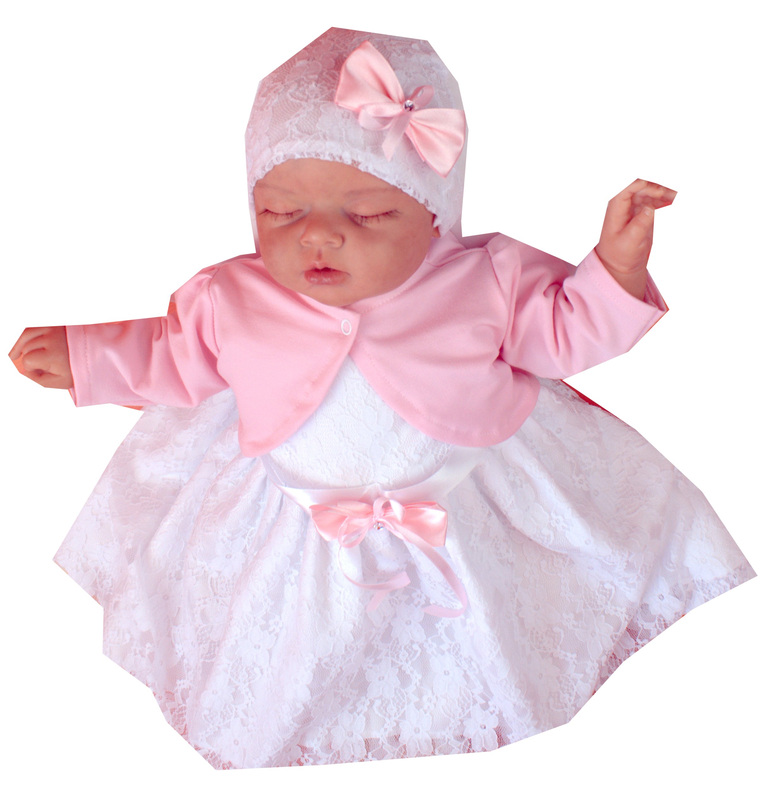 ZOSIA KORONKA Komplet do Chrztu WIOSNA LATO 74/80 Marka bez marki