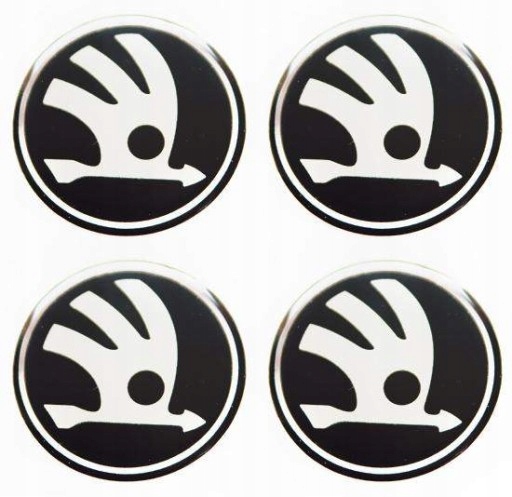

55mm Embl. Naklejki Na Kołpaki Felgi Skoda Nowa