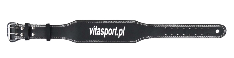 

Pas kulturystyczny skórzany Vitasport czarny