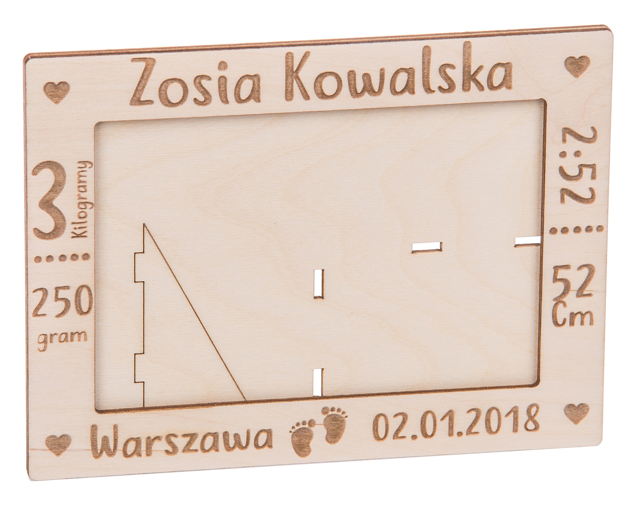 

Ramka Na Zdjęcie chrzest Metryczka prezent Roczek