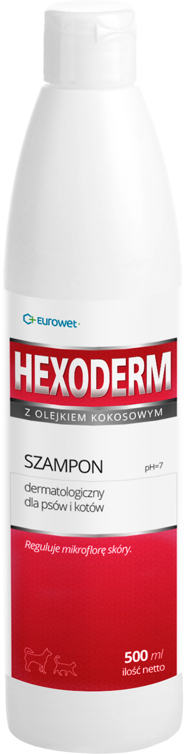 Levně Eurowet Hexoderm 500ml Dermatologický Šampon