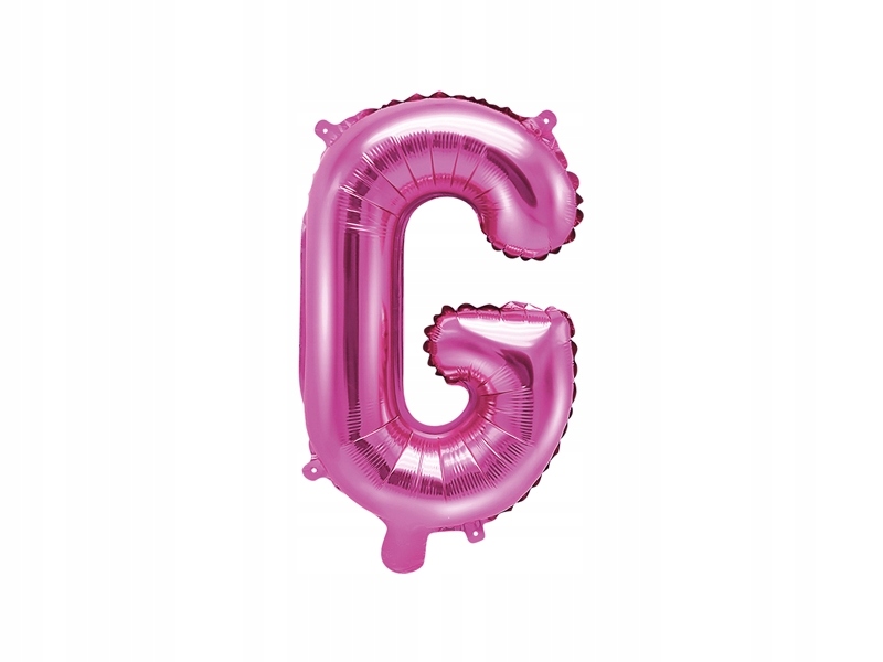 

Balon foliowy Litera G 35cm, ciemno różowy