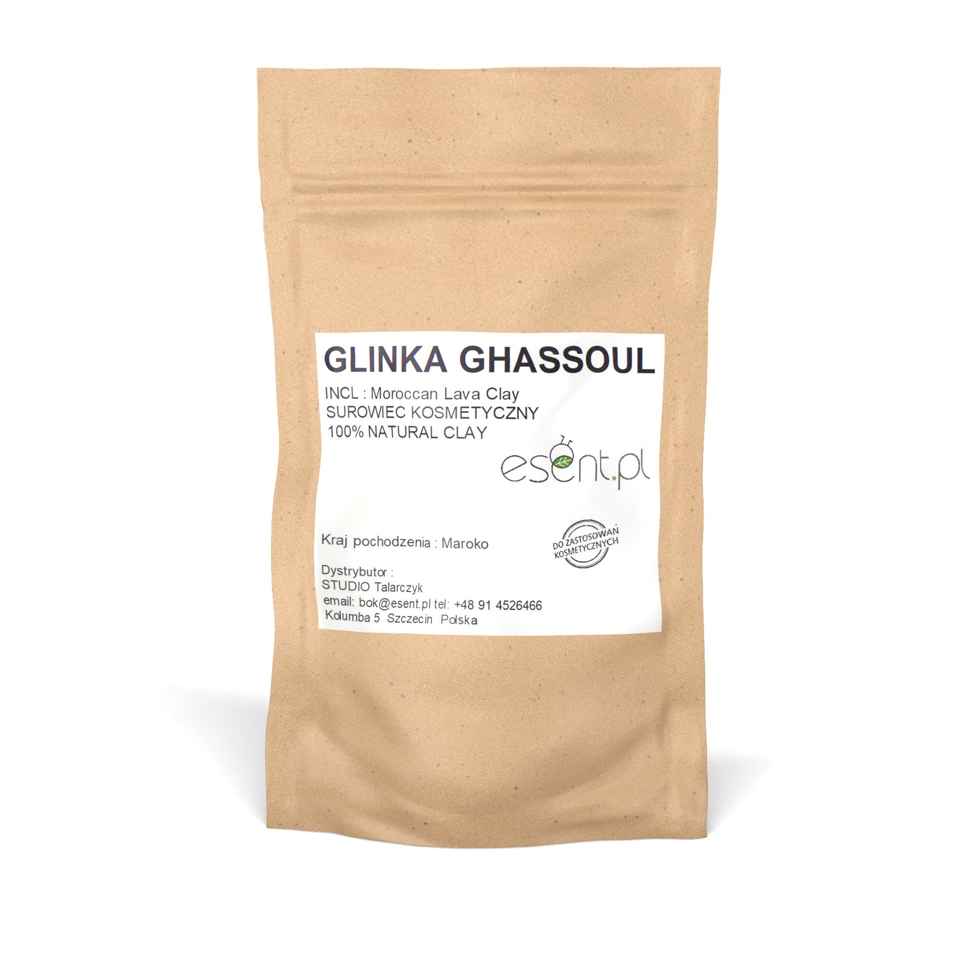 

Glinka Ghassoul Maroko 100g, surowiec kosmetyczny