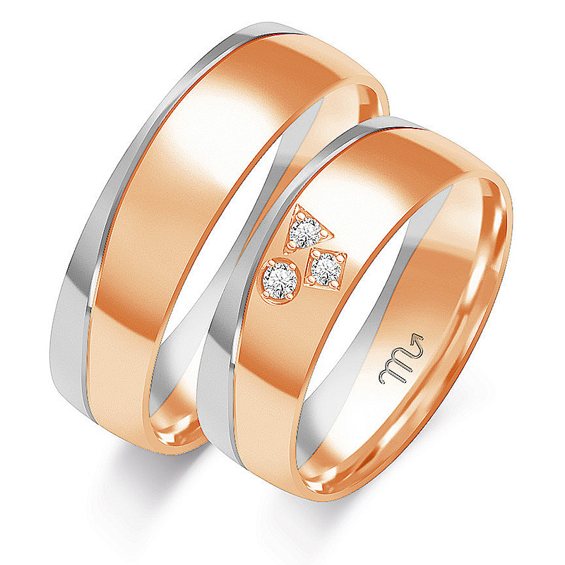 Zlaté prsteny Diamanty Premium Model OE-276CB