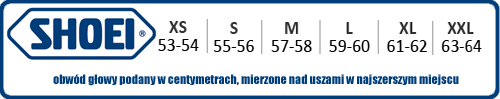 SHOEI NEOTEC II SEPARATOR TC-3 ROZM.L Producent Shoei