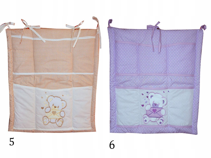 PRZYBORNIK DO ŁÓŻECZKA 6 KIESZONEK HAFT Marka inna marka