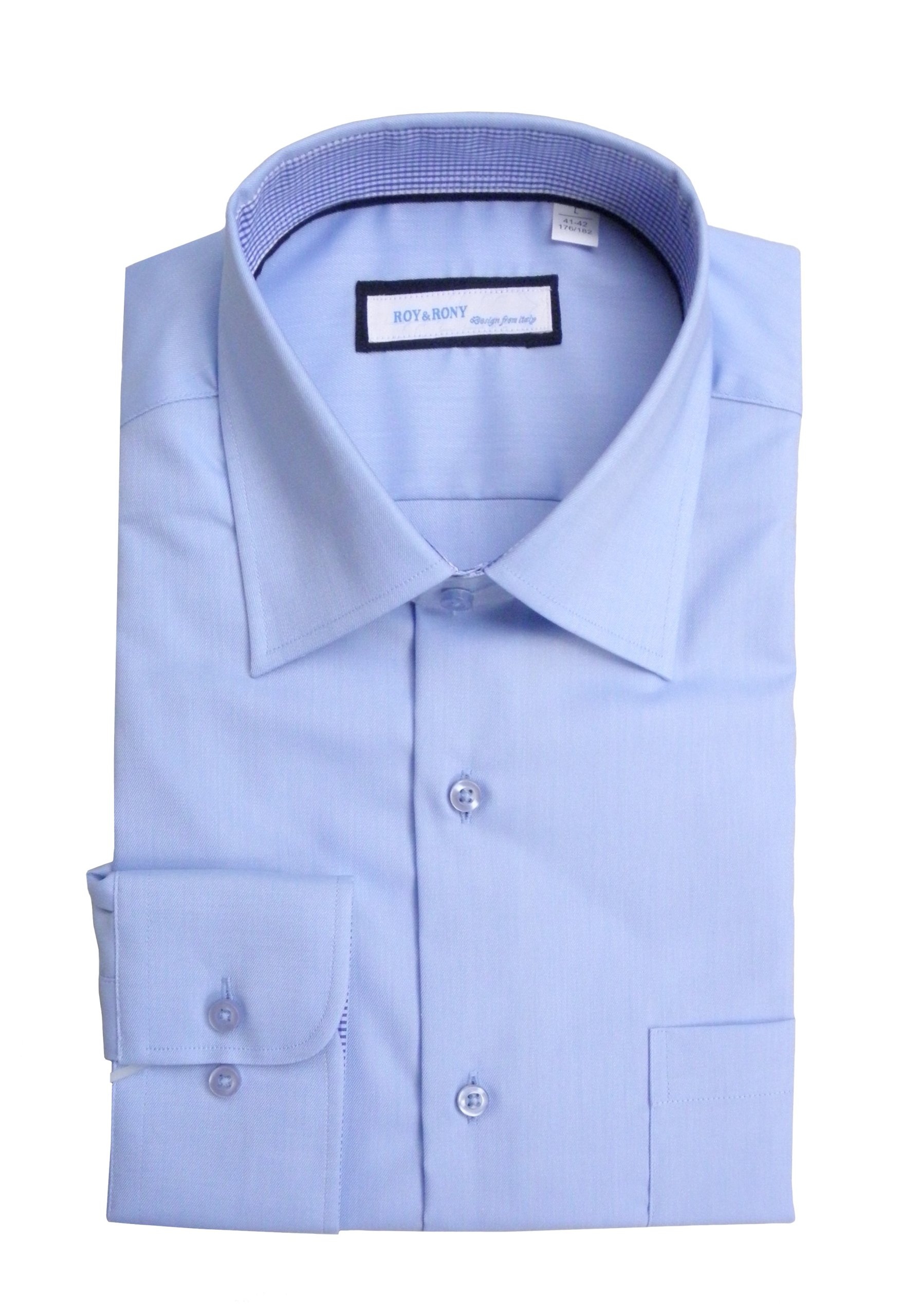Elegantní pánská košile S 37/38, modrá, slim fit